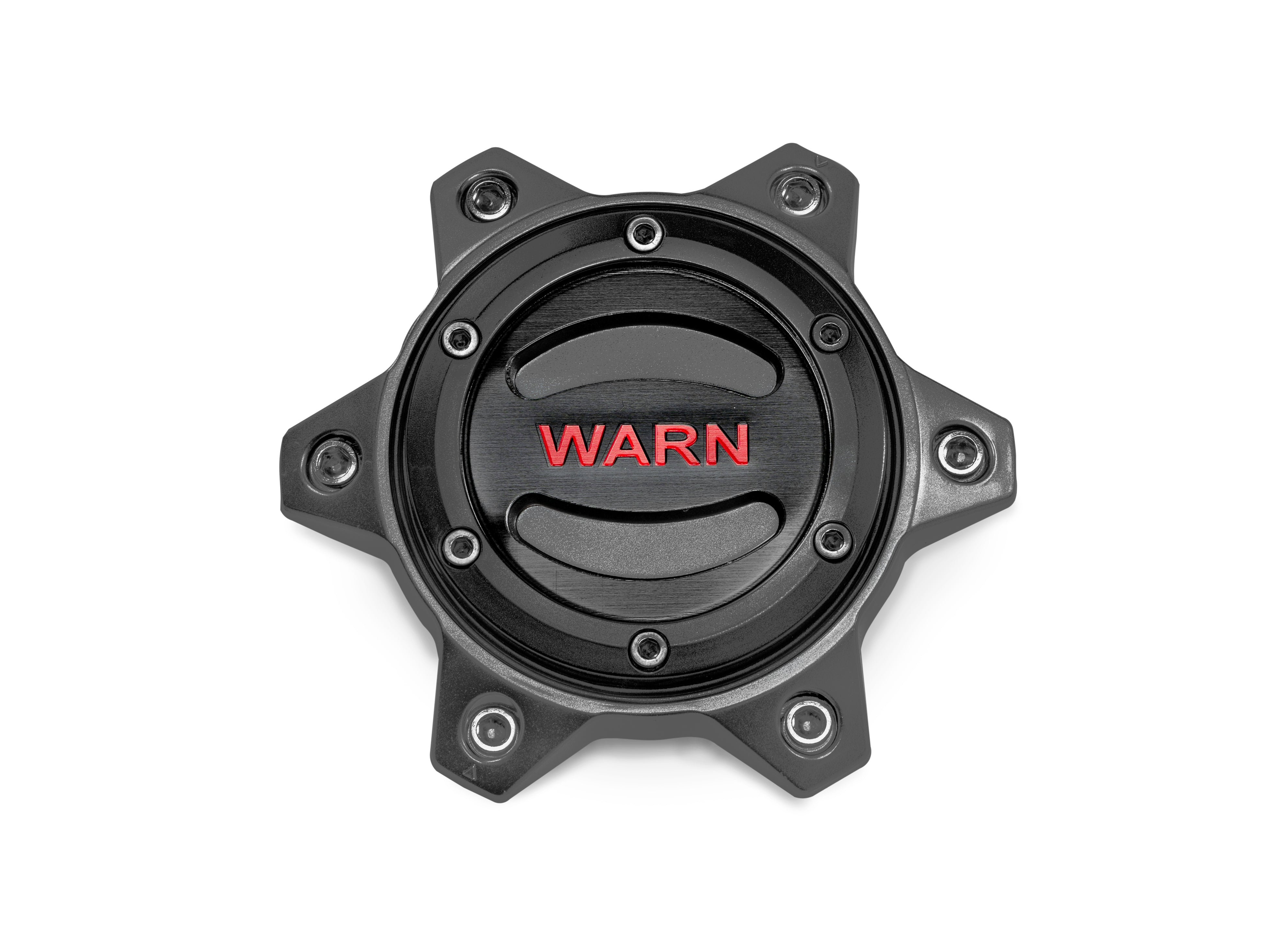OPTIONAL WHEEL CENTER CAP - BLACK/RED 6 LUG