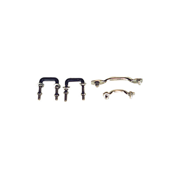 Windshield Tie Down Kit  Stainless Steel; 55-95 Jeep CJ/Wrangler