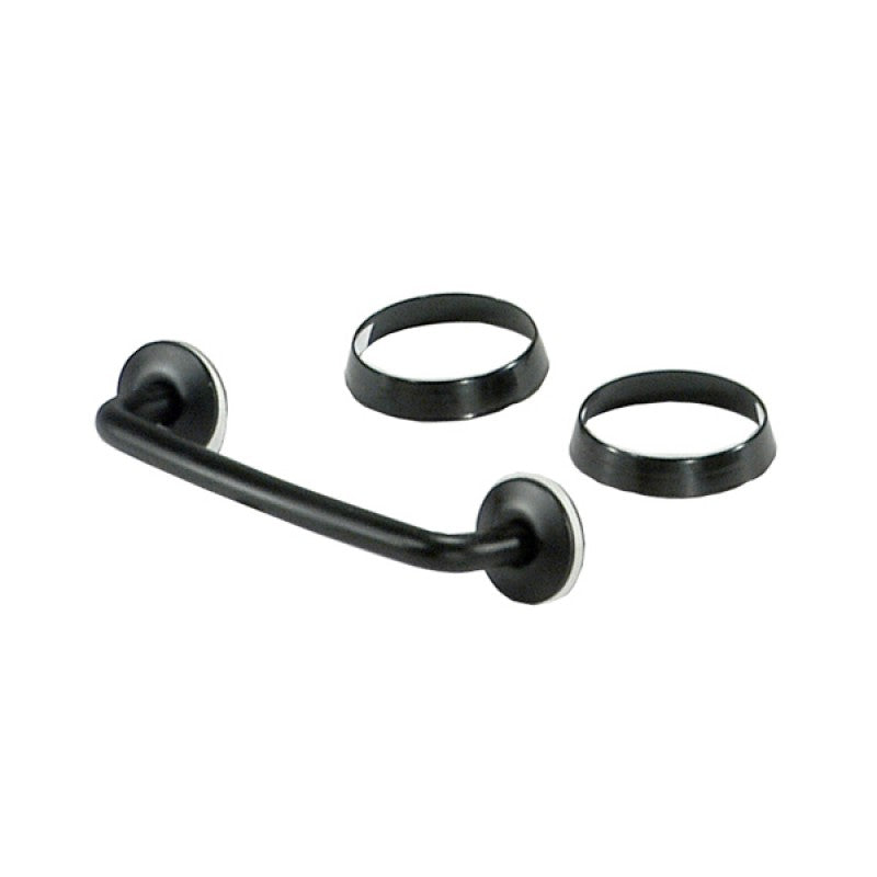 This Black Windshield Tie Down Kit From Rugged Ridge Fits 97-06 Jeep Wrangler.