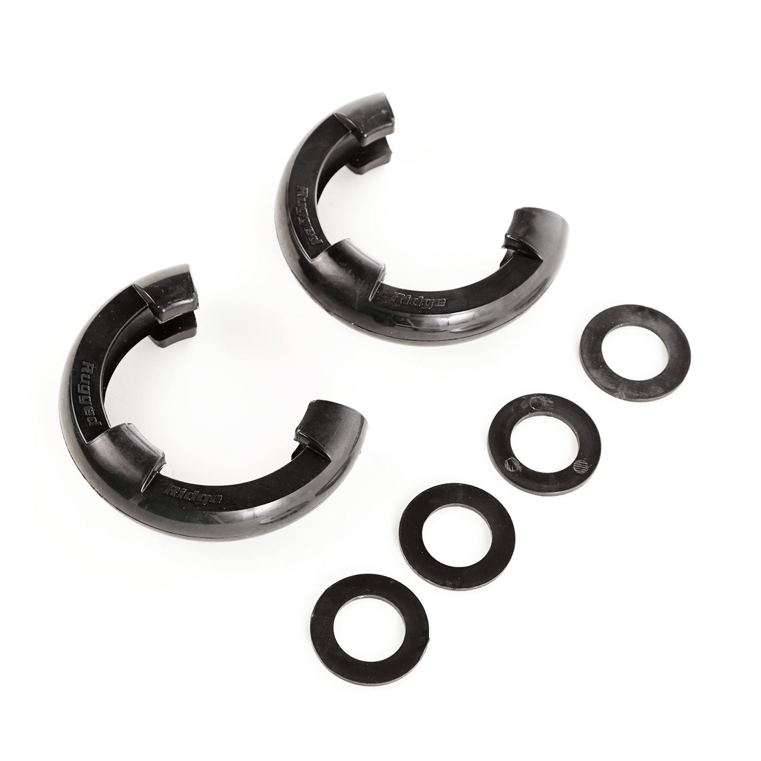 D-Ring Shackle Isolator Kit  Black Pair  3/4 Inch