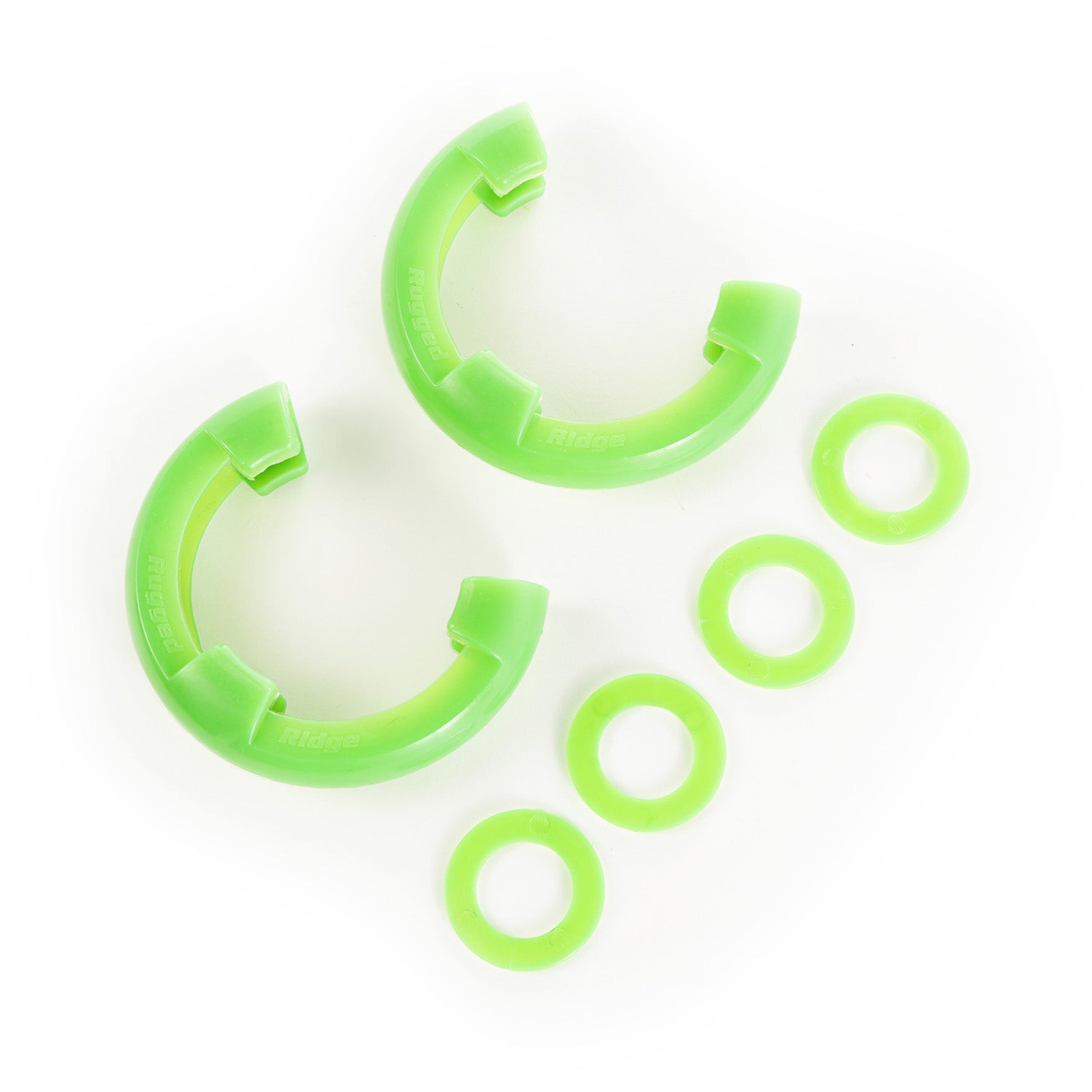 D-Ring Shackle Isolator Kit  Green Pair  3/4 Inch