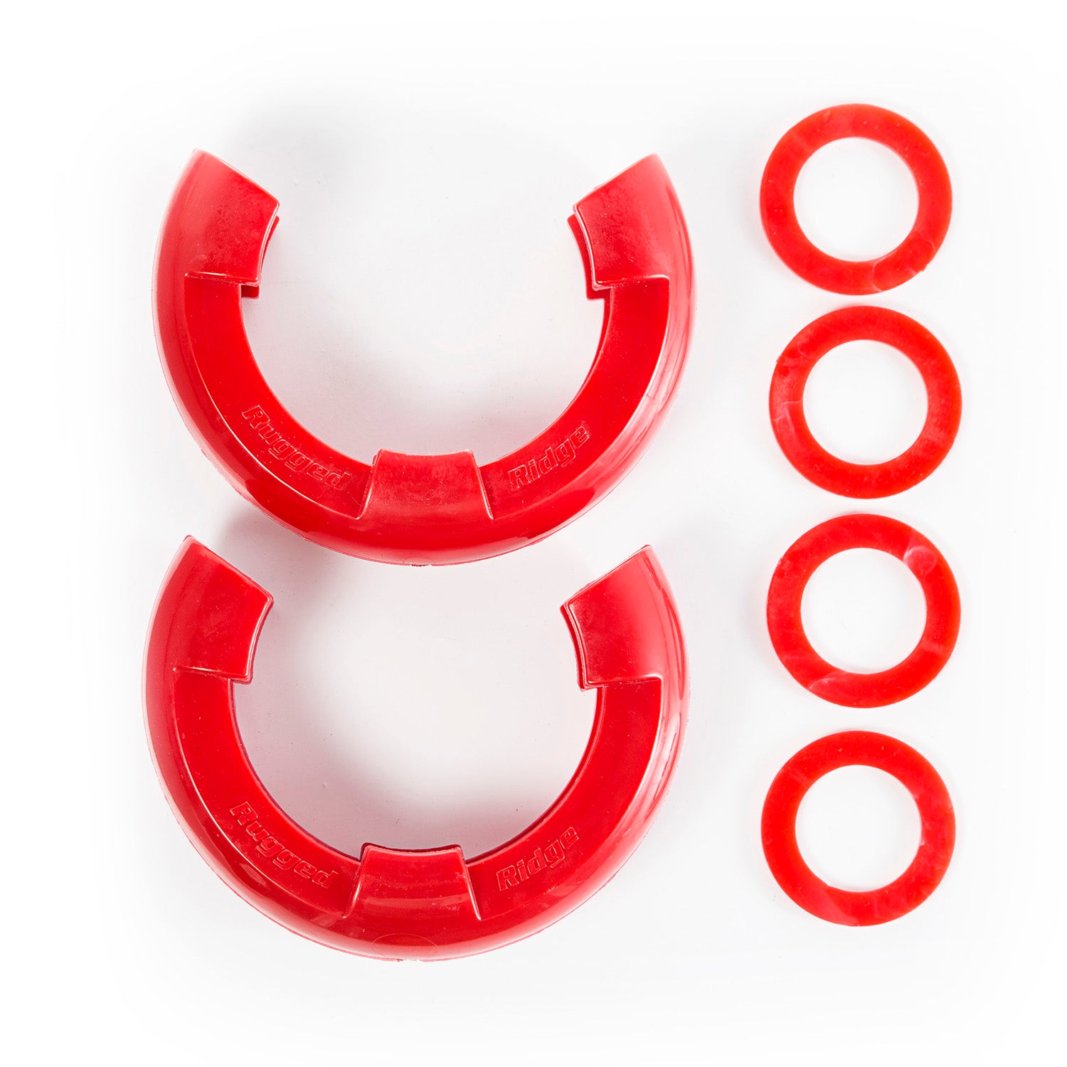 D-Ring Shackle Isolator Kit  Red Pair  7/8 Inch