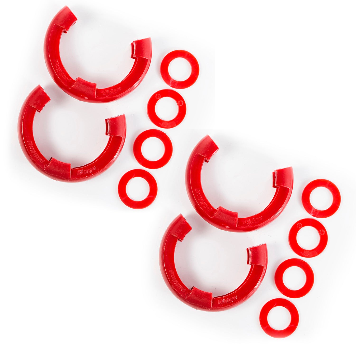 D-Ring Isolator Kit  Red 2 Pair  3/4 Inch