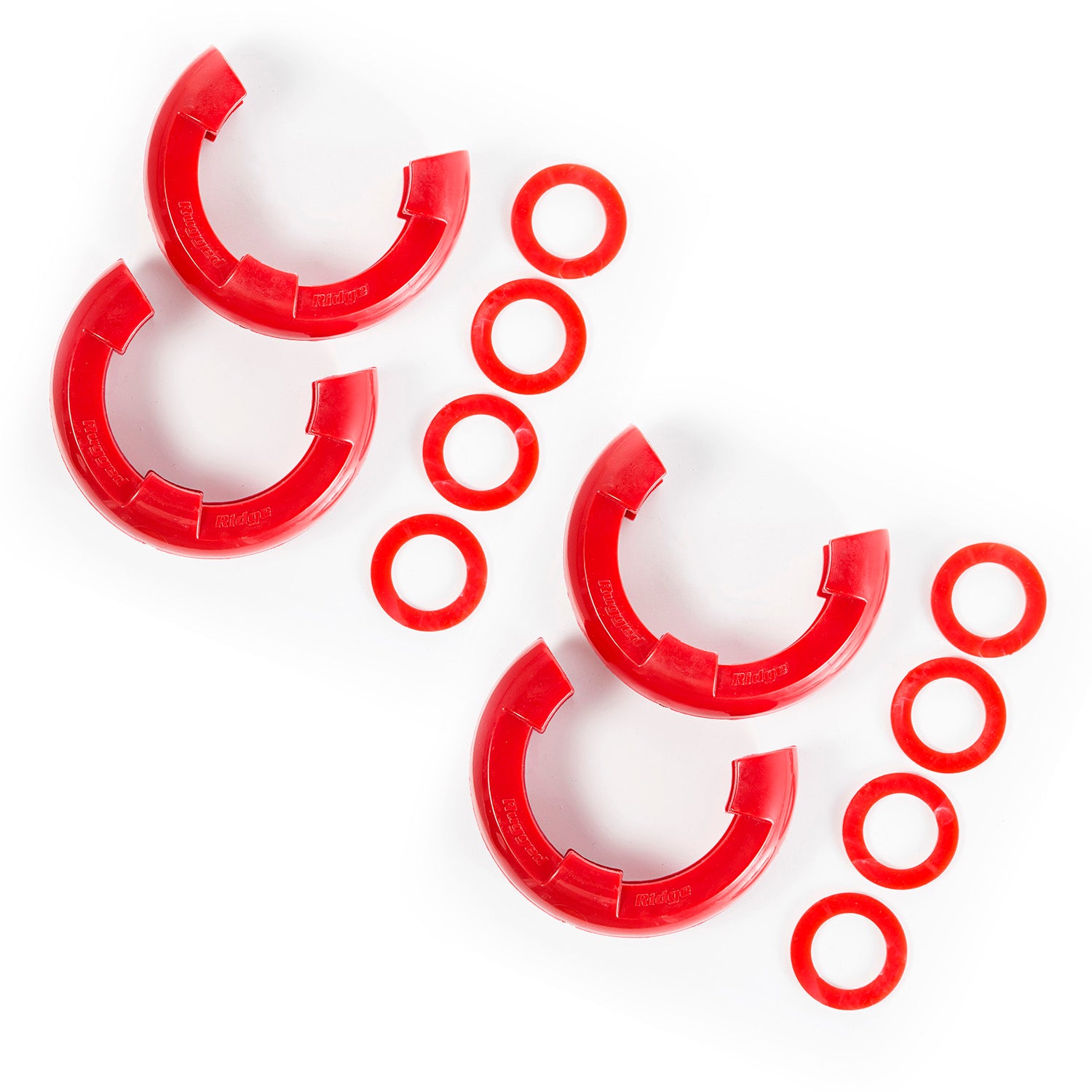 D-Ring Isolator Kit  Red 2 Pair  7/8 Inch