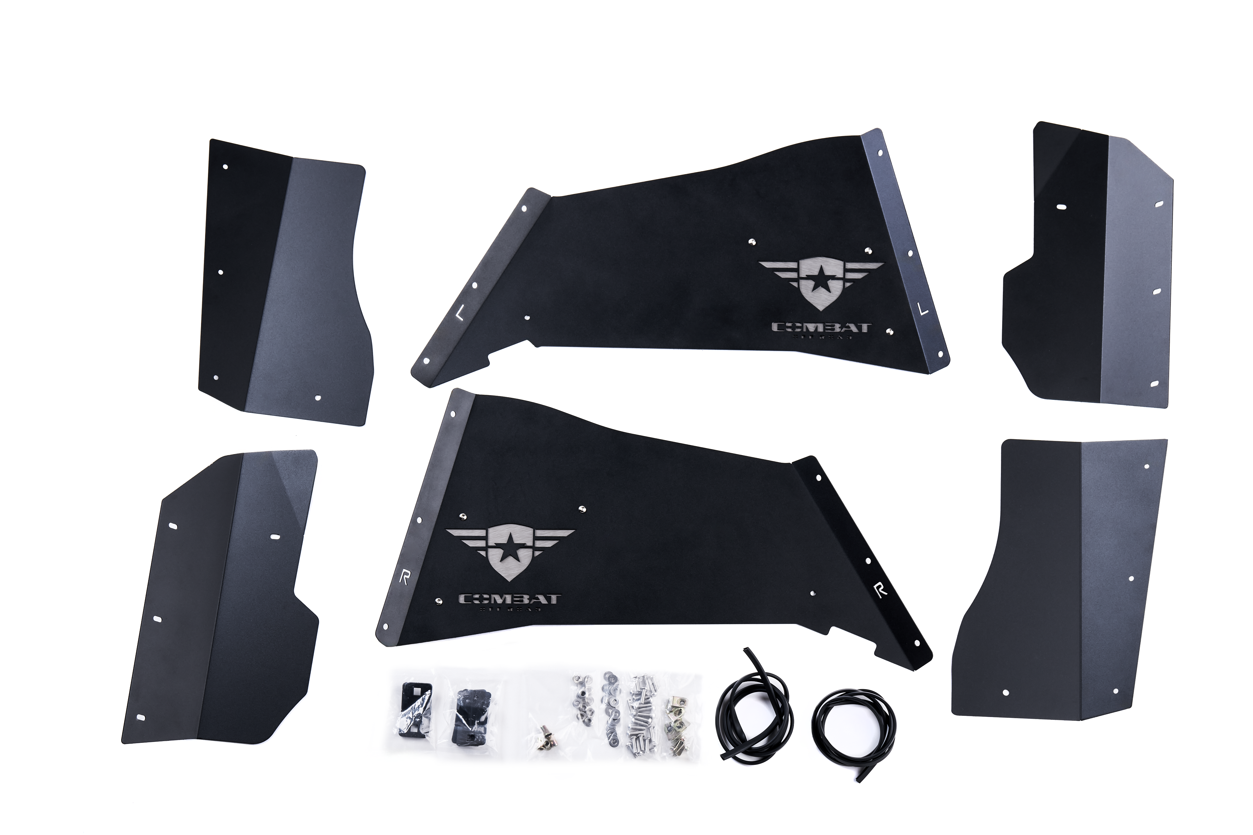 Jeep JK/JKU Battle Ready Aluminum Inner Fender Kit - Rear