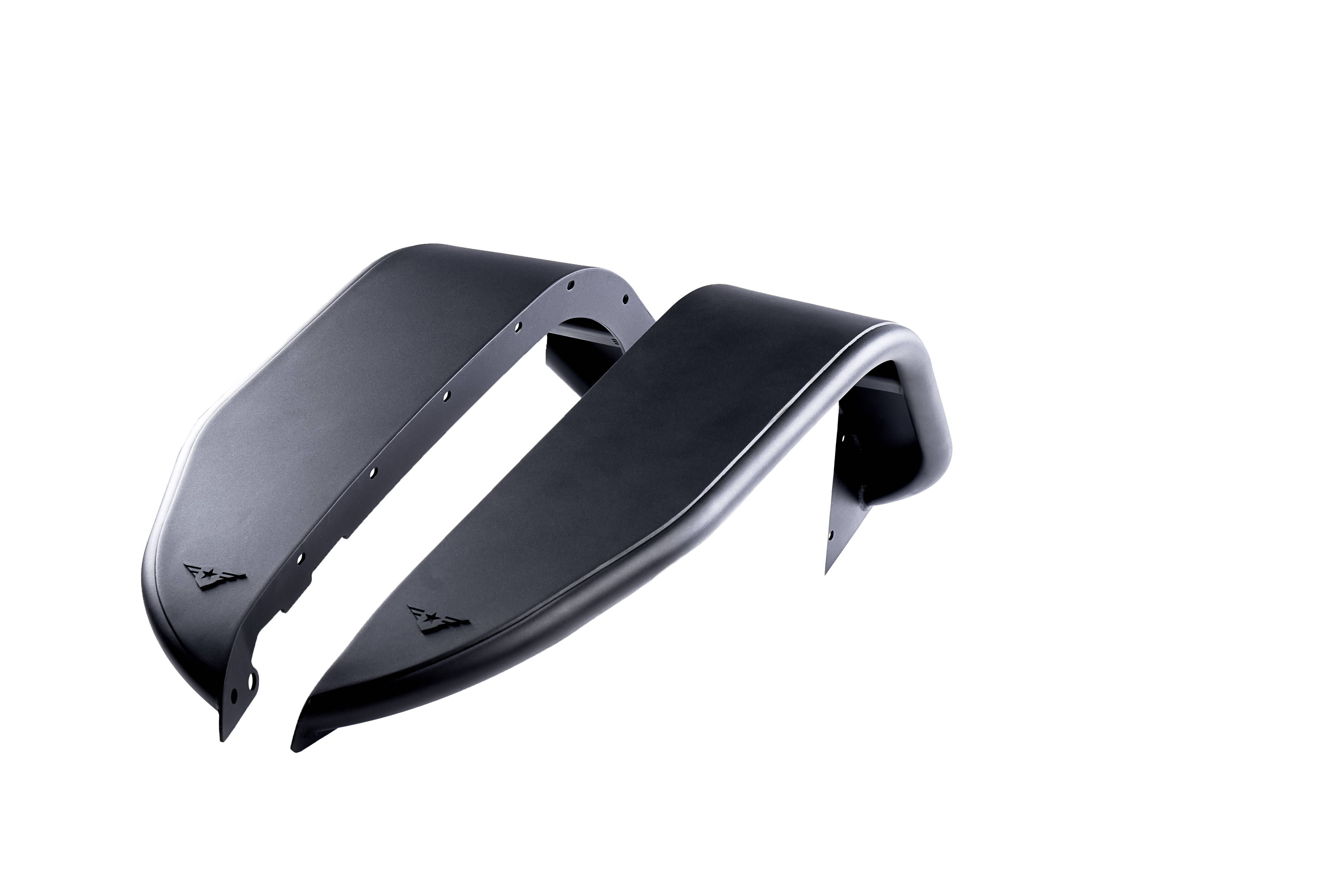 Jeep JL/JLU Full Assault Black Aluminum Fender Kit - Front