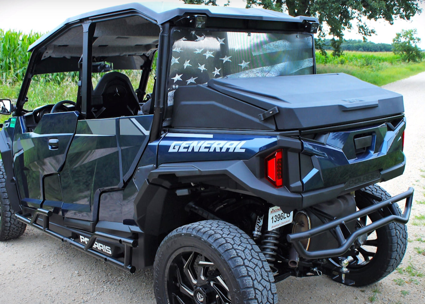 RotoKAP General Distributed By DÜHA – UTV Bed Cover Fits 16-24 Polaris General Models 2 And 4 Door (Crew Cab) – Ultimate UTV/Side-by-Side Bed Cover – Black 3PP0215