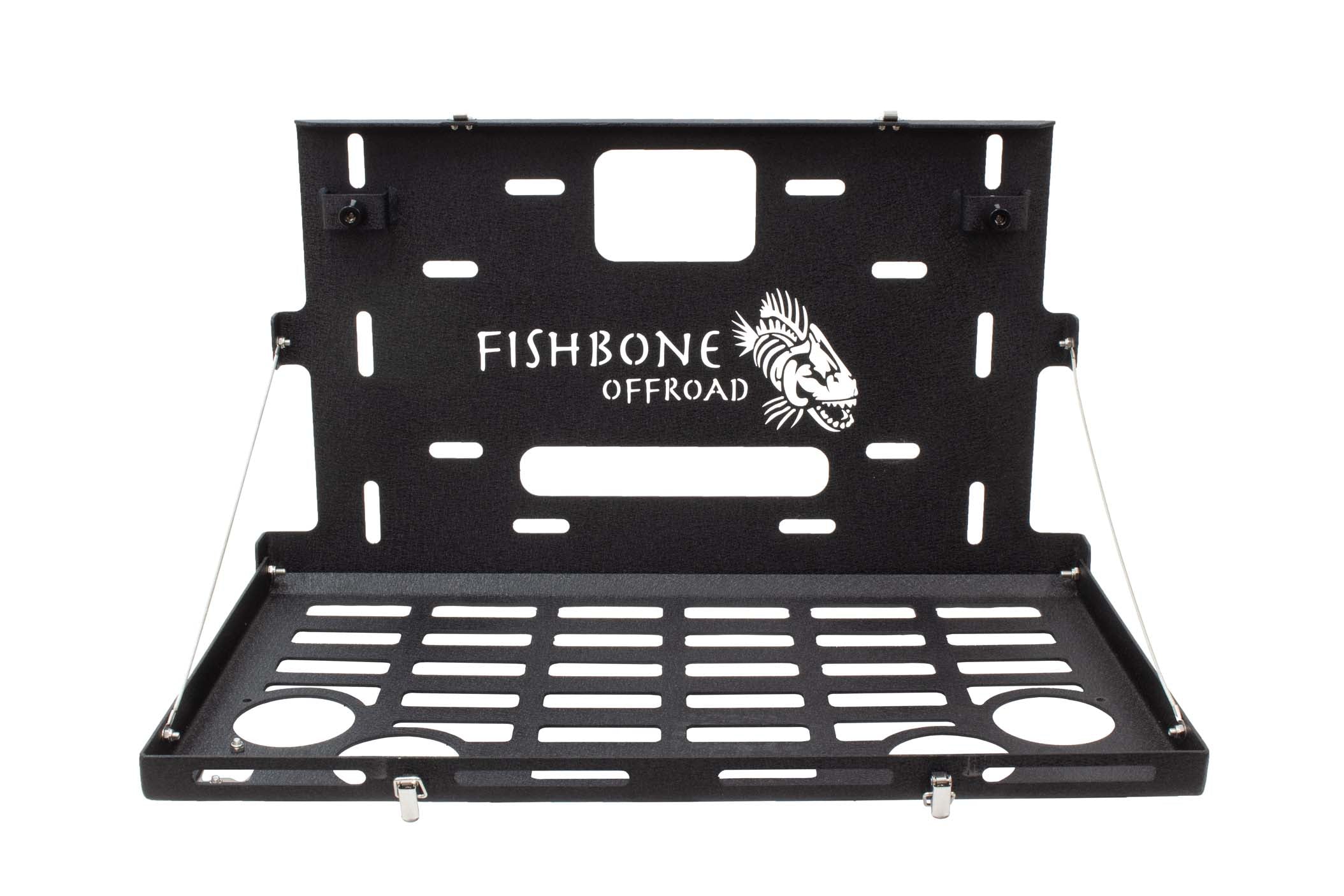Black Textured Powder Coat 10-Gauge Steel Stainless Steel Hardware