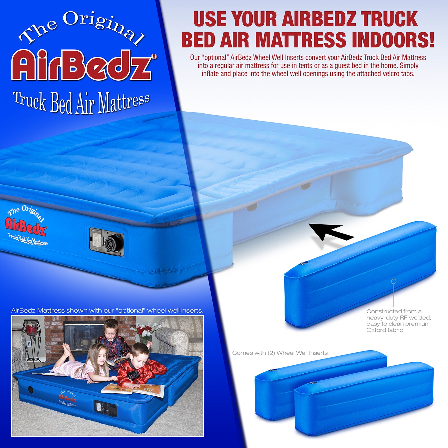 AirBedz By Pittman Outdoors - PPI AC5 Original Inflatable Wheel Well Side Inserts - Fits - PPI 101 And PPI-104