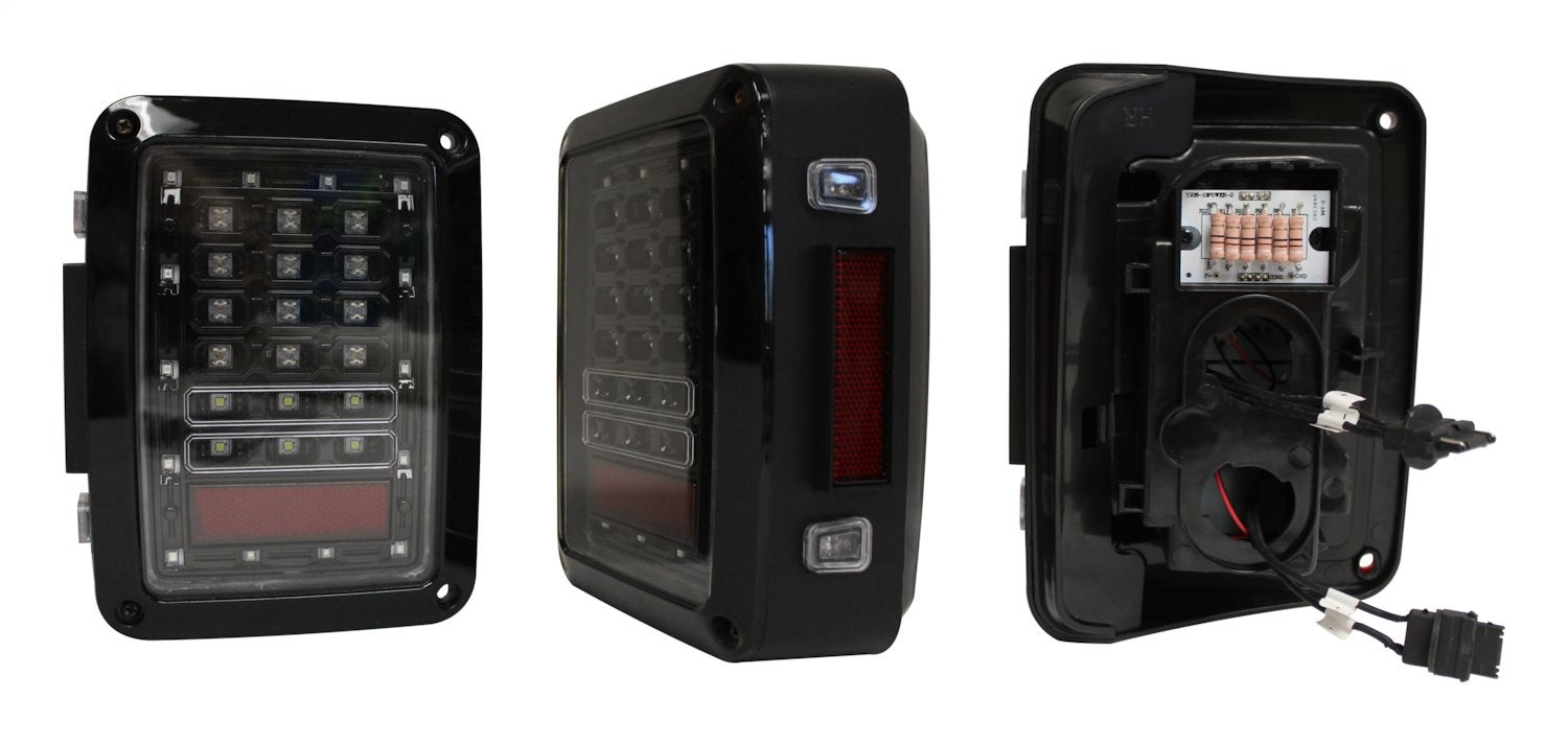RT Off-Road - Plastic Black LED Tail Light Set