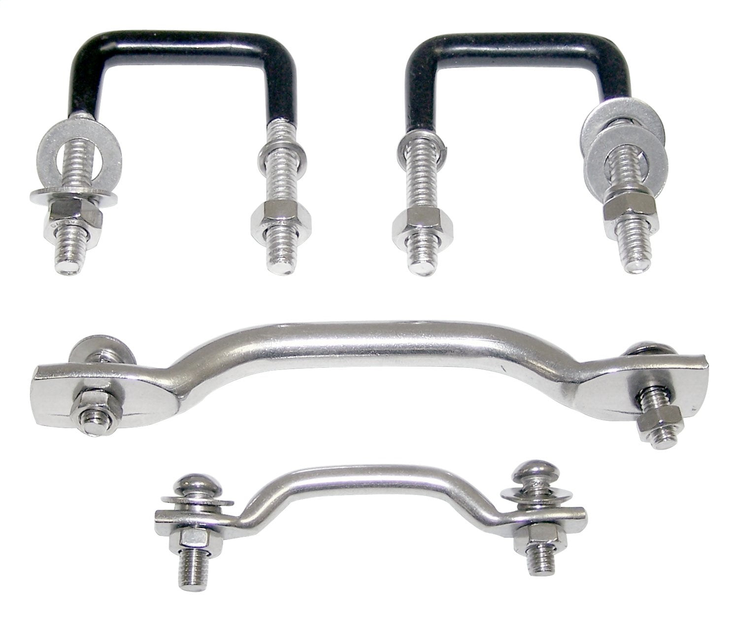 RT Off-Road - Stainless Stainless Windshield Tie Down Kit