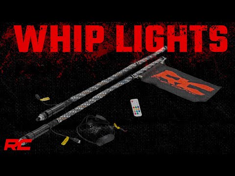 Rough Country LED Light Whip Kit - Bed Mount - Polaris RZR 170 4WD (2009-2022)