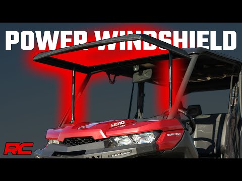 Electric Tilt Windshield - Glass - Polaris Ranger 1000 Ranger XP 1000