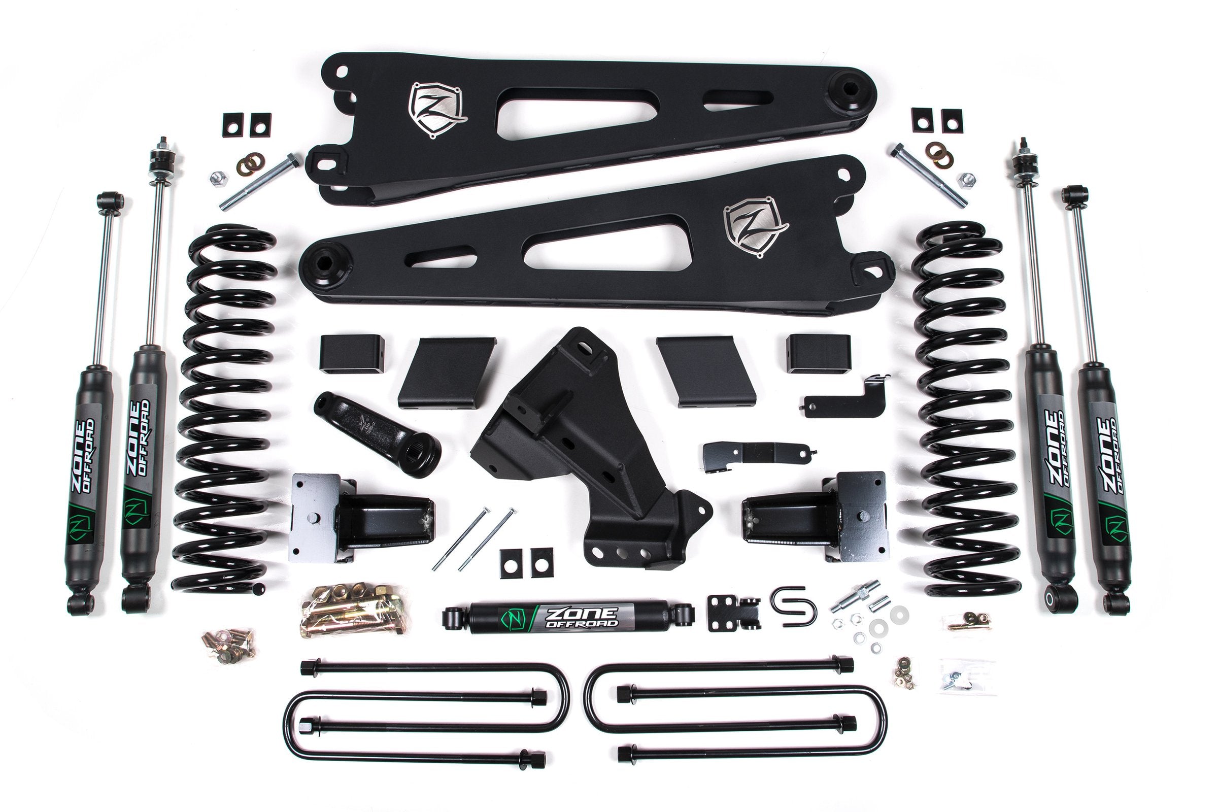 Zone 5" Radius Arm Lift Kit 3" Rear Lift Nitro Shocks